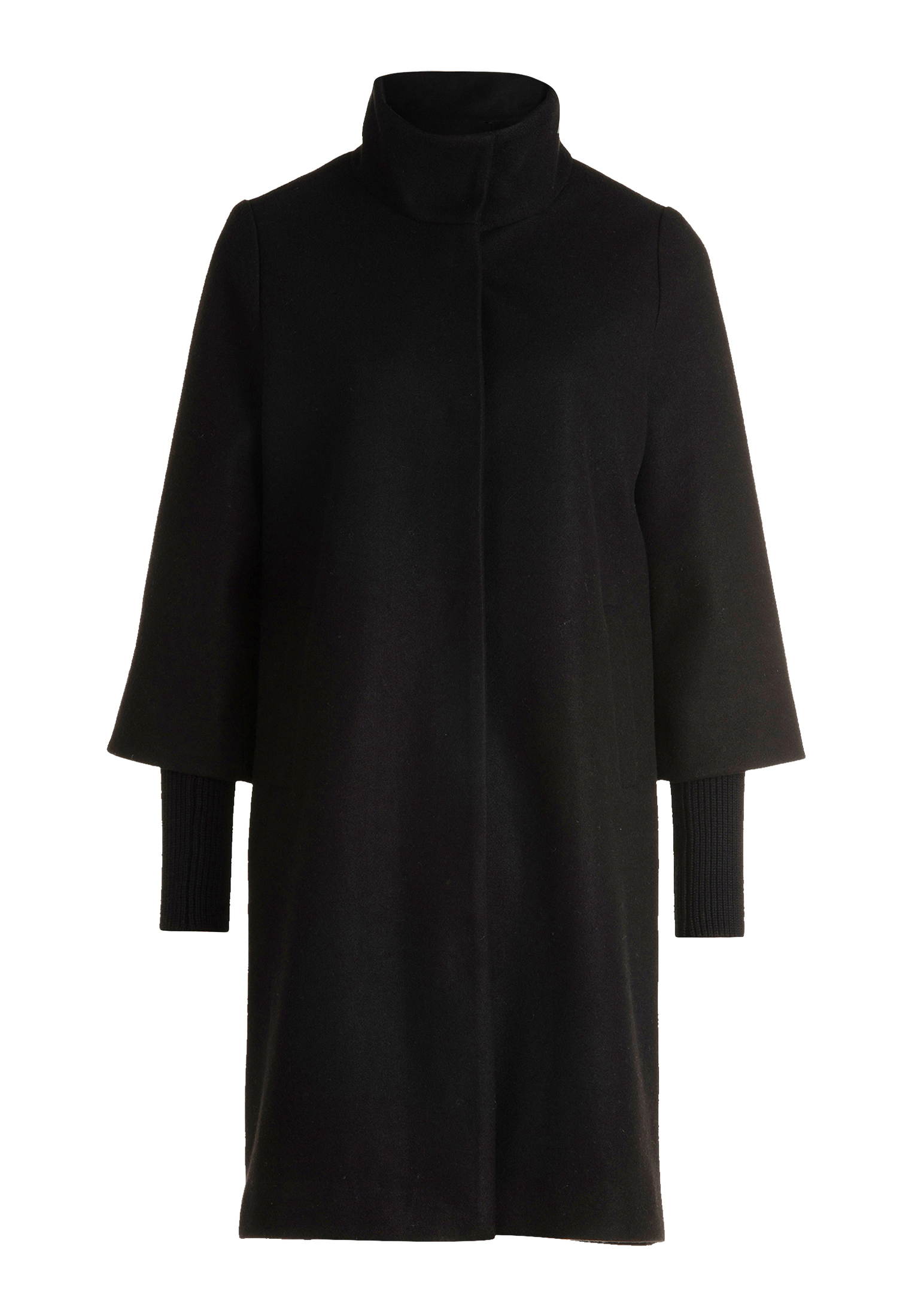 Zero Wintermantel "zero Damen Mantel Wolloptik mit Stehkragen" günstig online kaufen