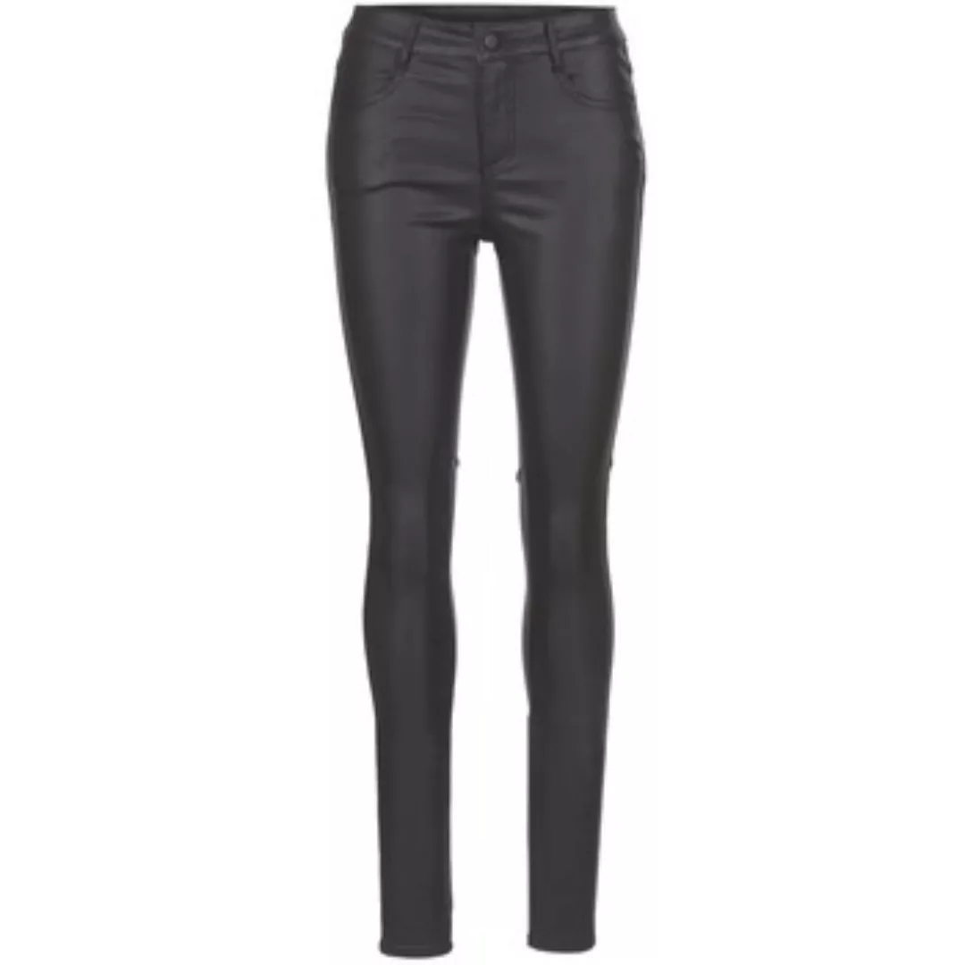 Vila Commit Coated Enge Neue Hose Mit Normaler Taille M Black günstig online kaufen