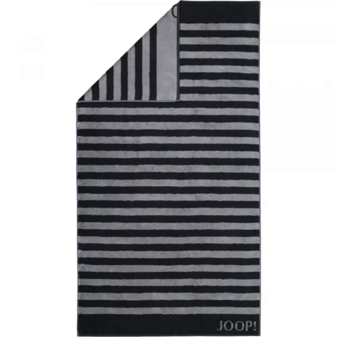 JOOP! Classic - Stripes 1610 - Farbe: Schwarz - 90 - Duschtuch 80x150 cm günstig online kaufen