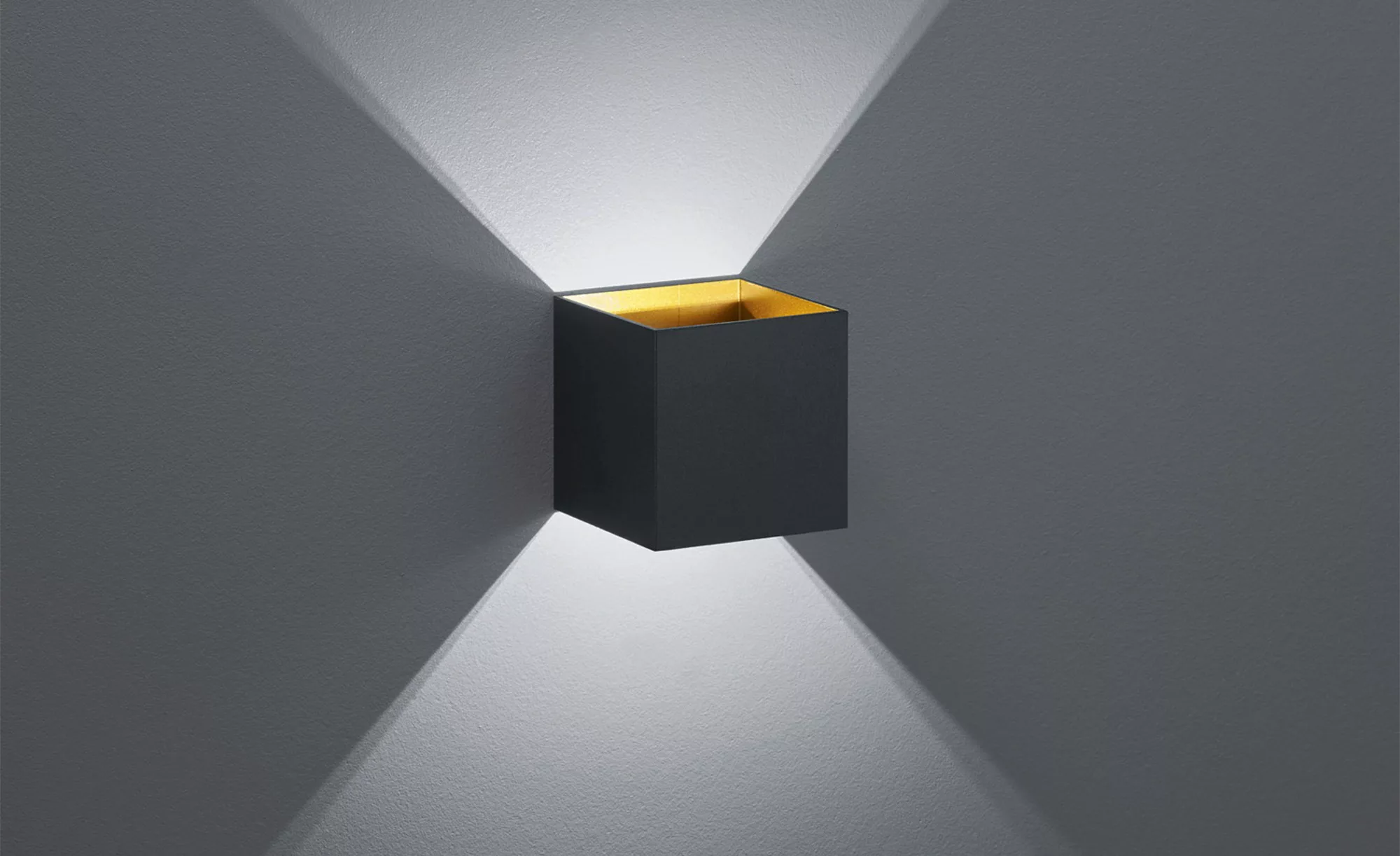 Trio LED-Wandlampe Louis Schwarz matt 1-flammig 4,3 W günstig online kaufen