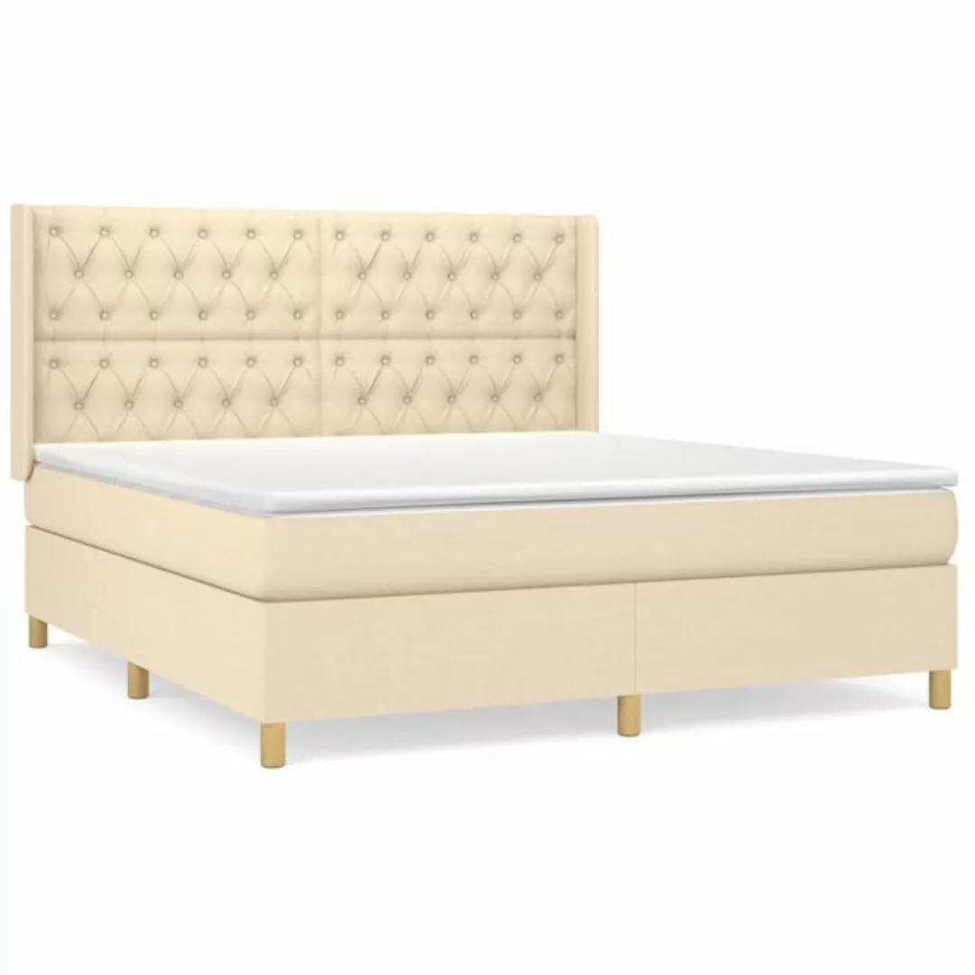 vidaXL Boxspringbett Bett Boxspringbett mit Matratze & Topper Stoff verschi günstig online kaufen