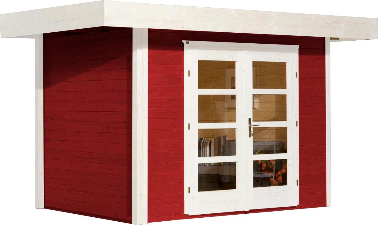 Weka Holz-Gartenhaus Flachdach Lasiert 375 cm günstig online kaufen