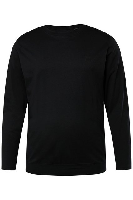 Men Plus T-Shirt Men+ Langarmshirt Basic Bauchfit Rundhals bis 8 XL günstig online kaufen