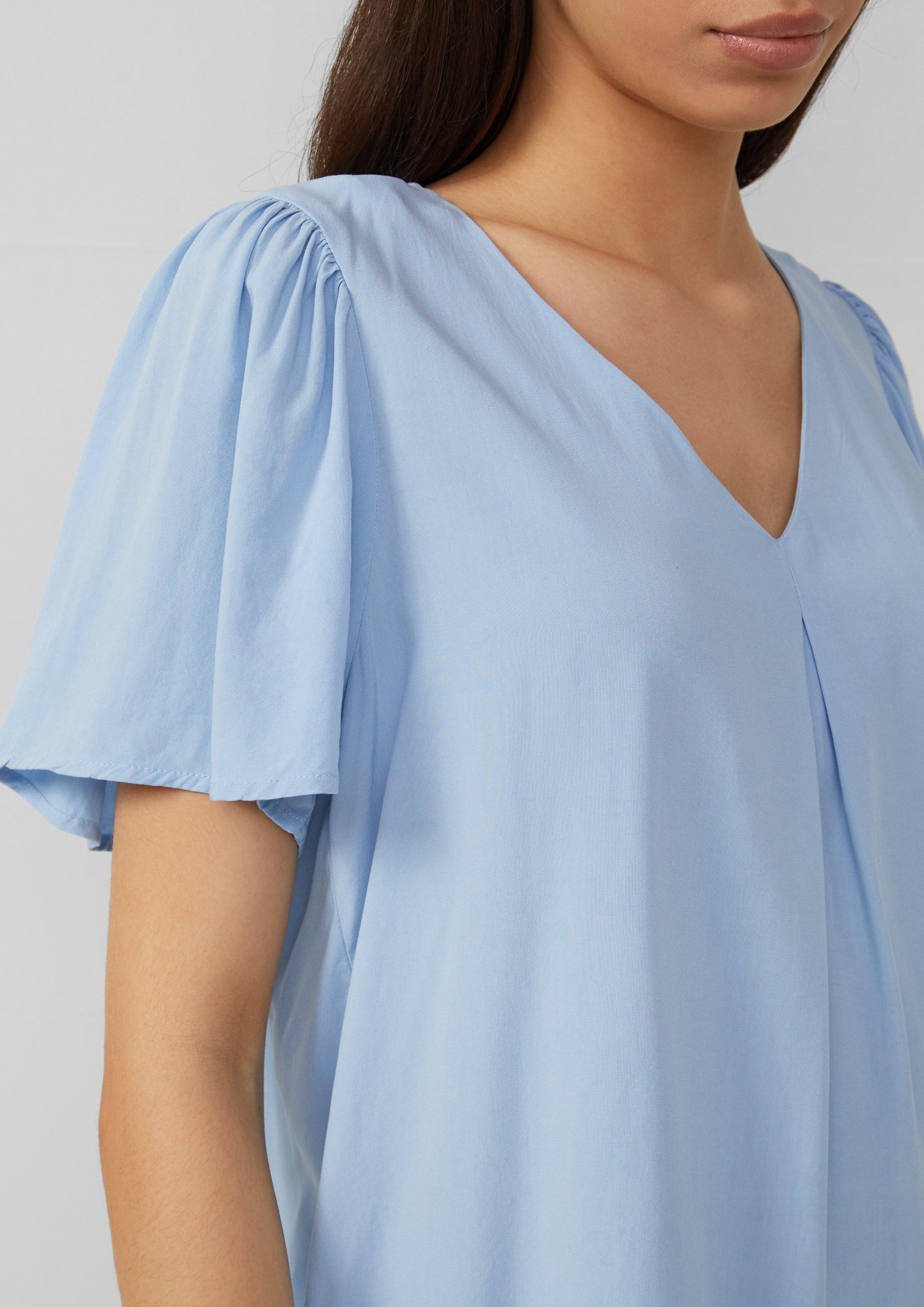 QS Kurzarmbluse Feminine Kurzarmbluse aus Viskose günstig online kaufen