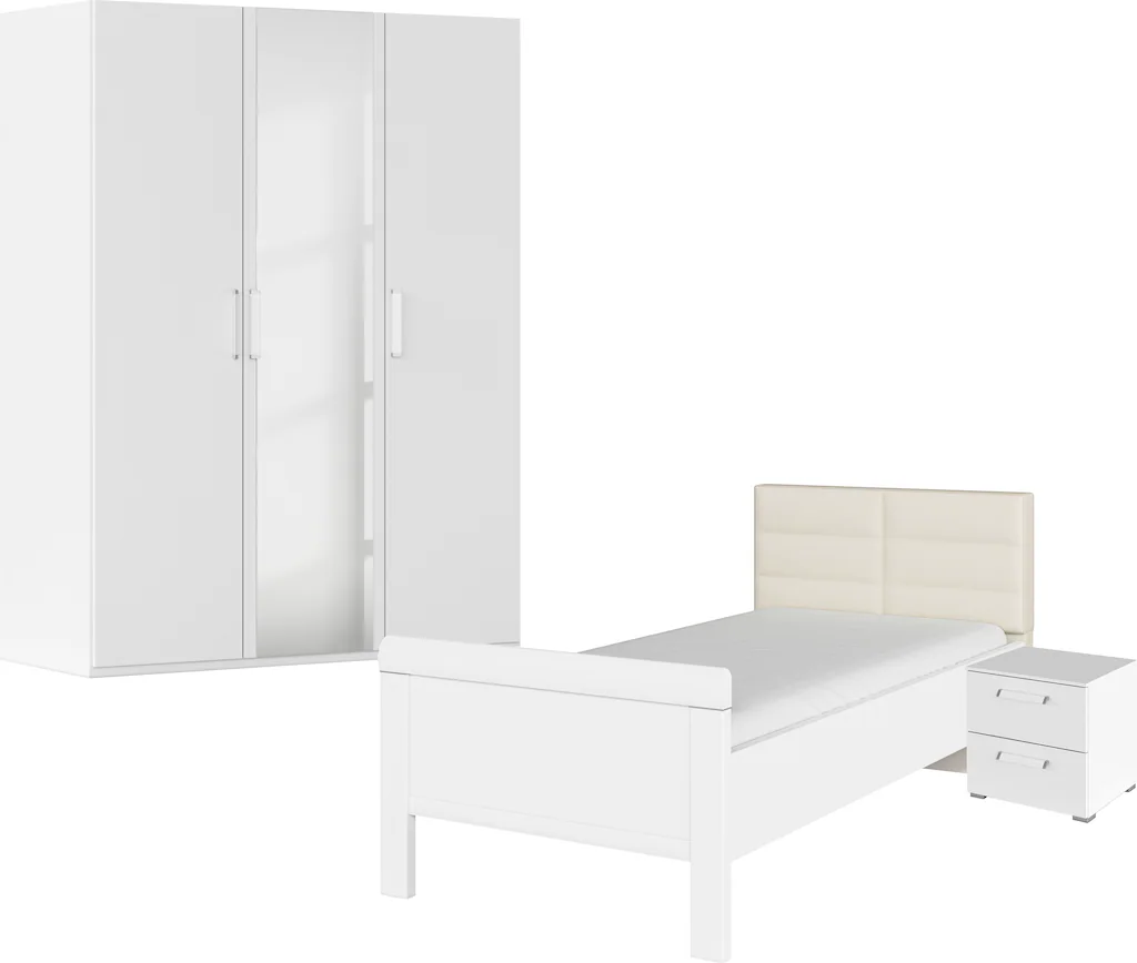 rauch Schlafzimmer-Set "Evelyn", (Set, 3 tlg.), Schrank und Bett in 2 Breit günstig online kaufen