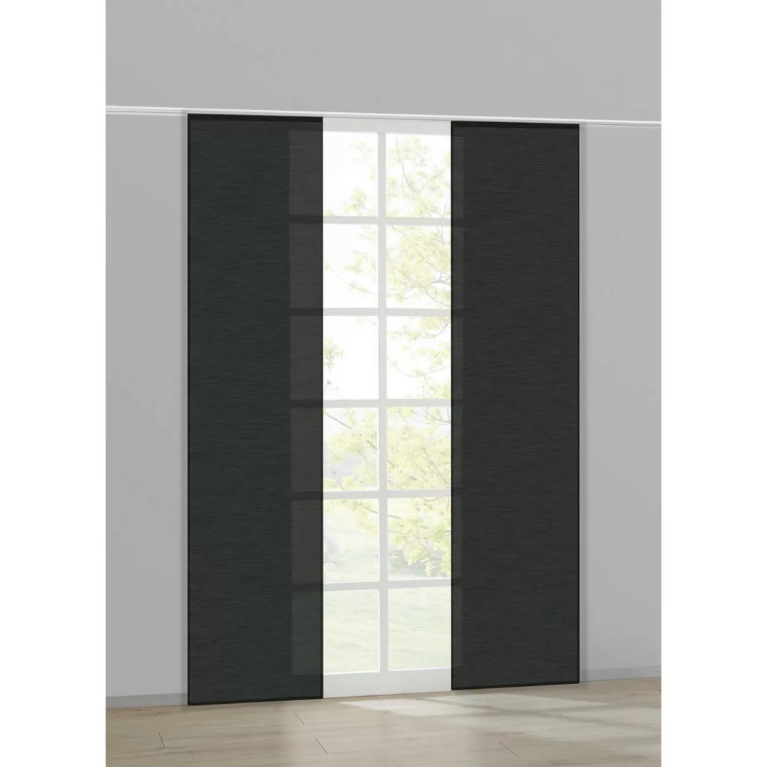 Schiebevorhang schwarz B/L: ca. 60x245 cm günstig online kaufen