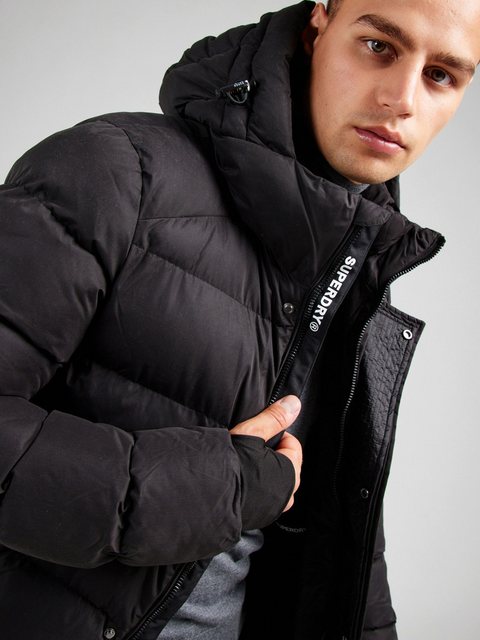 Superdry Steppjacke "HOODED MICROFIBRE SPORT PUFFER", mit Kapuze günstig online kaufen