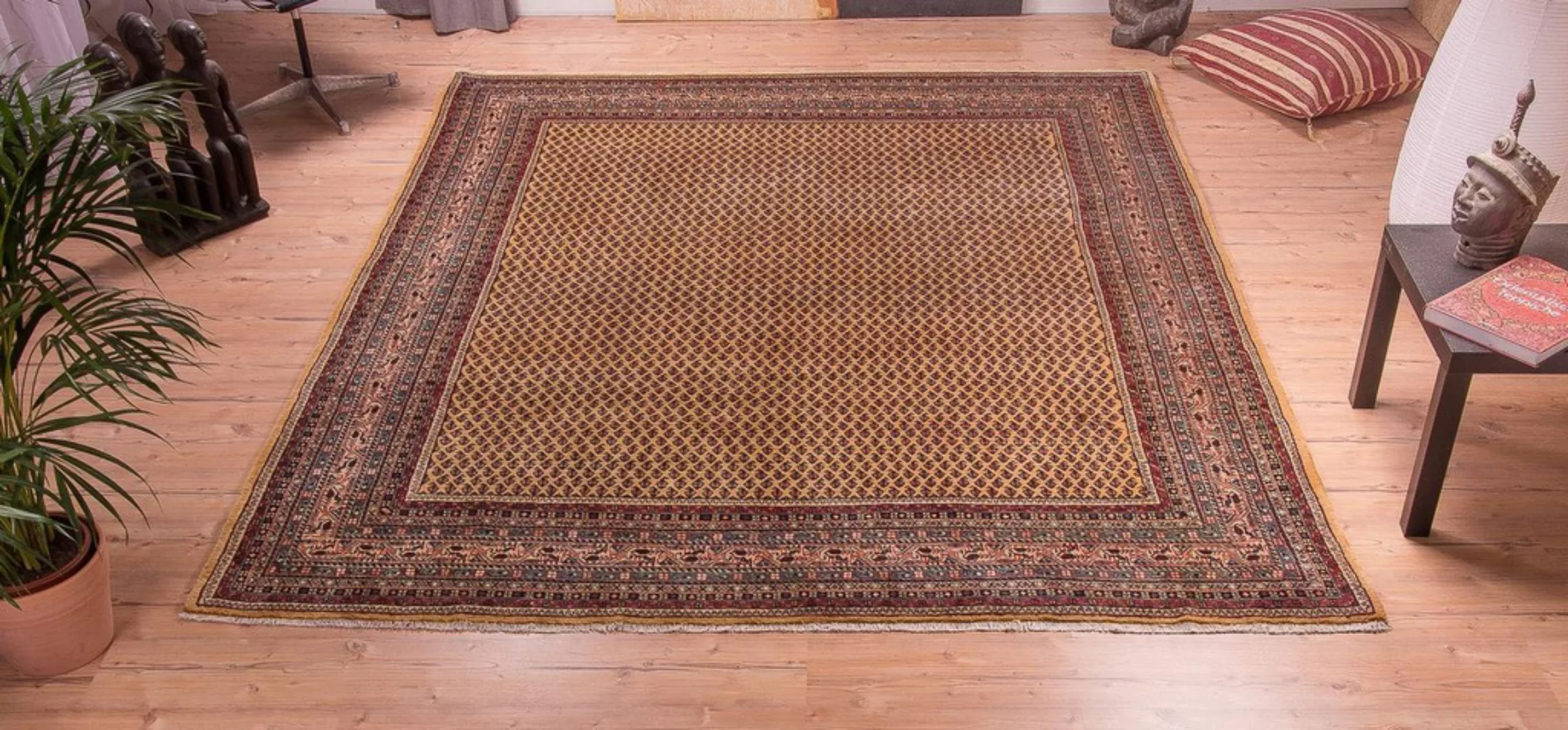 morgenland Wollteppich »Kolyai Teppich handgeknüpft beige«, rechteckig günstig online kaufen