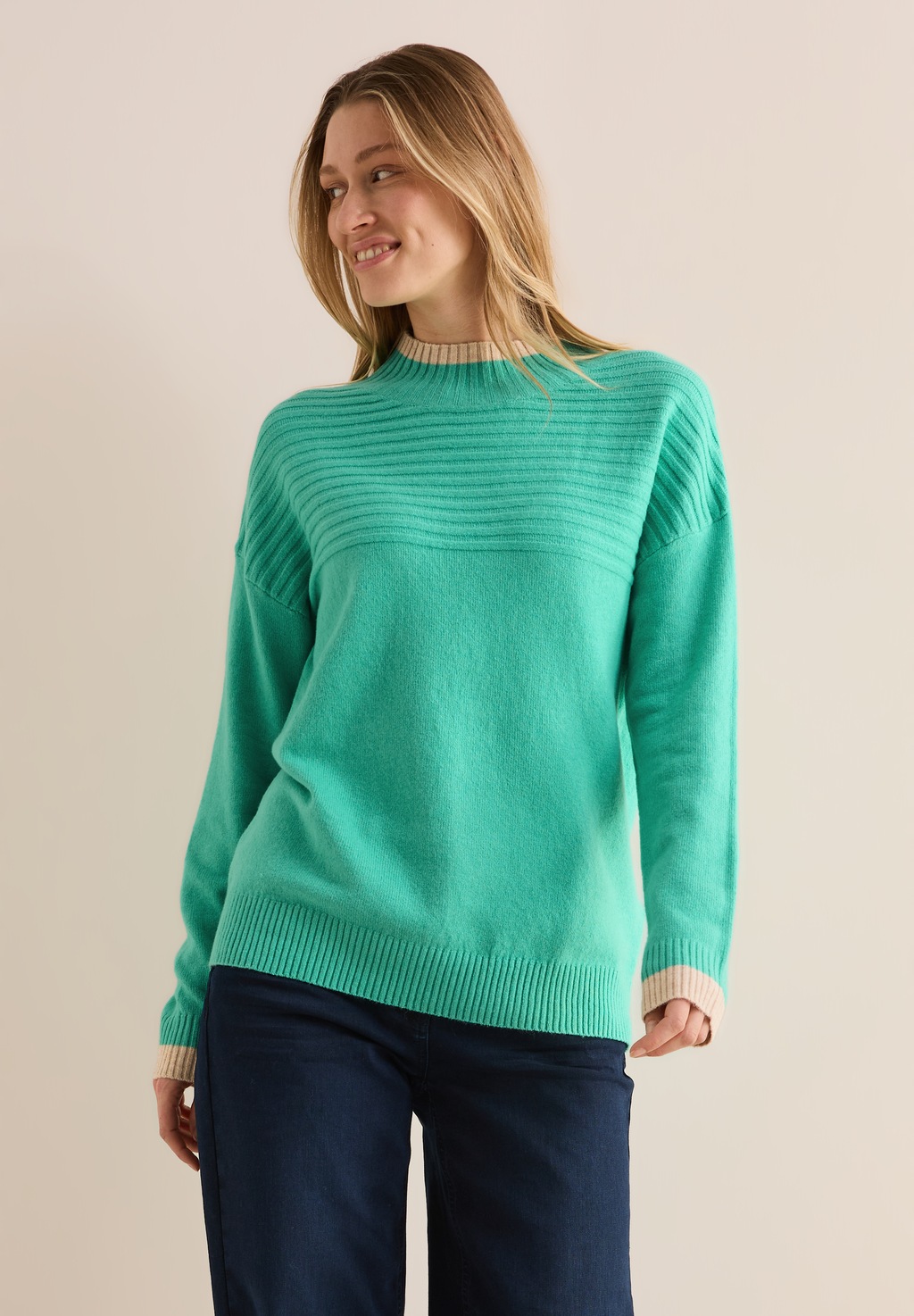 Cecil Strickpullover, mit Kontrastdetails günstig online kaufen