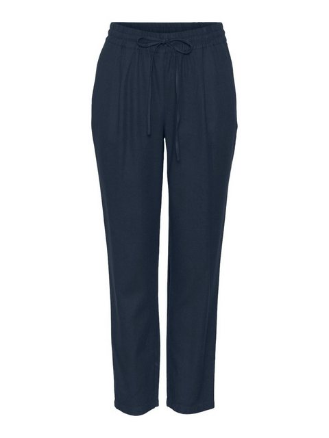 Vero Moda Stoffhose Legere Leinen Stoffhose Casual Schlupf Hose Ankle Pants günstig online kaufen