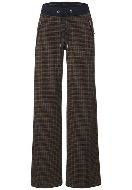 Cecil Culotte Hahnentritt Loose Fit Hose Hahnentritt-Muster günstig online kaufen