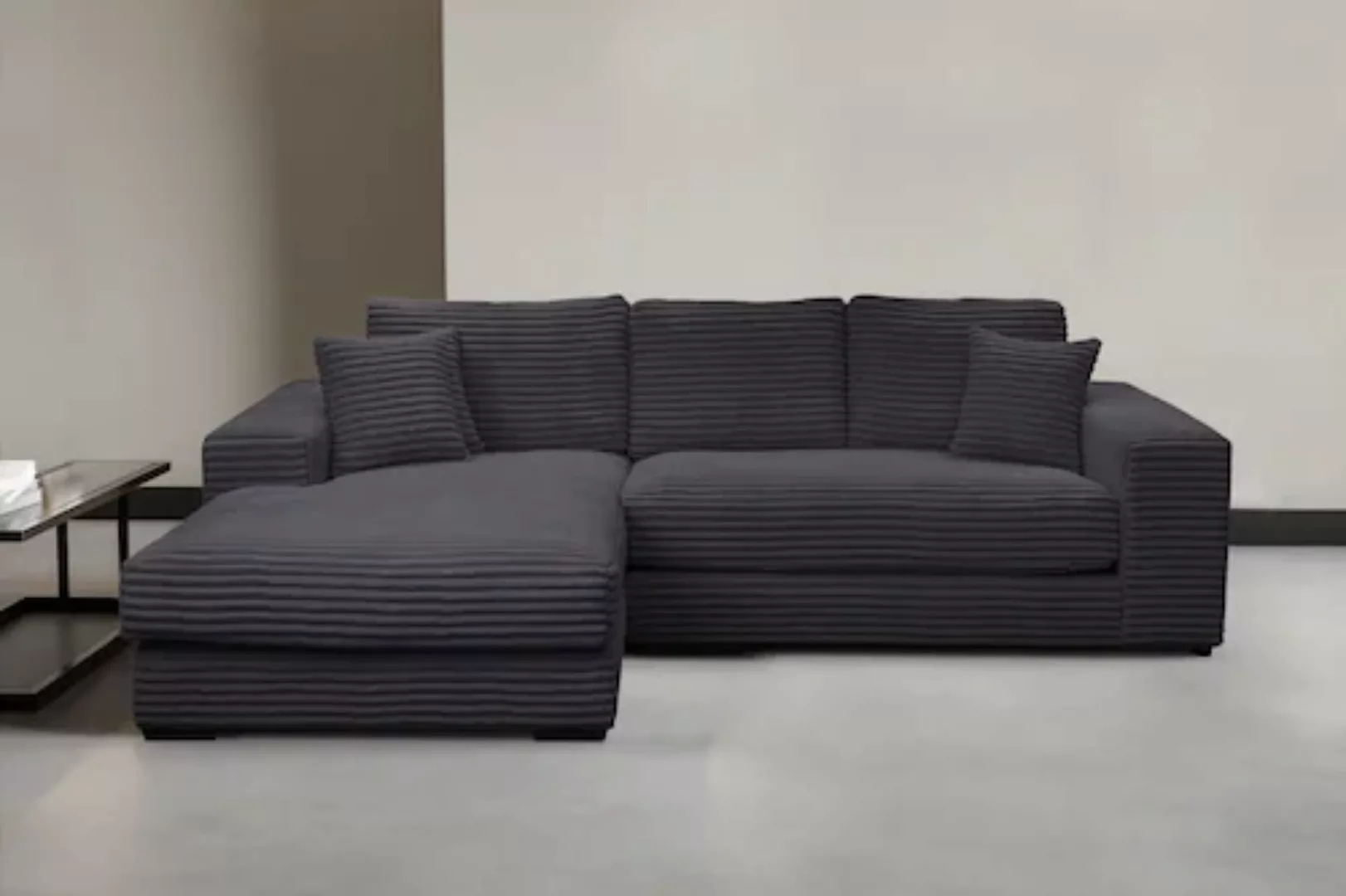 WERK2 Ecksofa "Eden L-Form", Design Ecksofa in Cord mit besonders weichem S günstig online kaufen