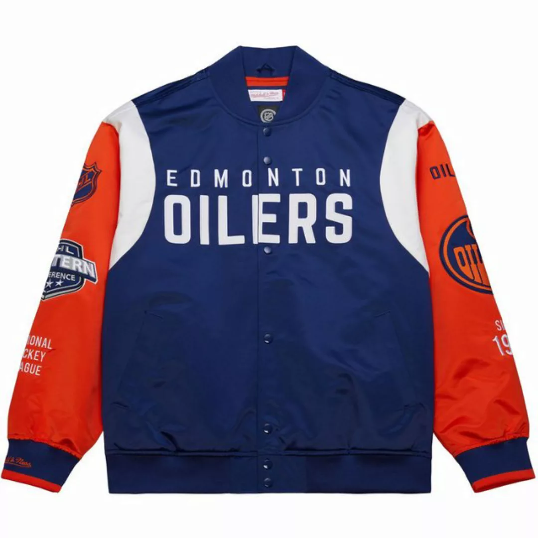 Mitchell & Ness Collegejacke Heavyweight Satin Jacket NHL Edmonton Oilers günstig online kaufen