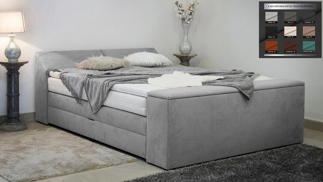 PAARA Boxspringbett Dubai mit Bettkasten Kopfteil Fußteil Stauraum, inkl. M günstig online kaufen