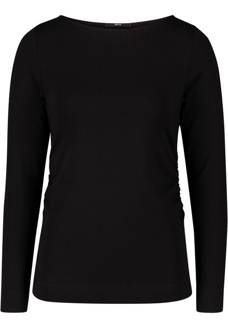 Zero Sweatshirt "zero Shirt mit seitlicher Raffung", Plain/ohne Details günstig online kaufen