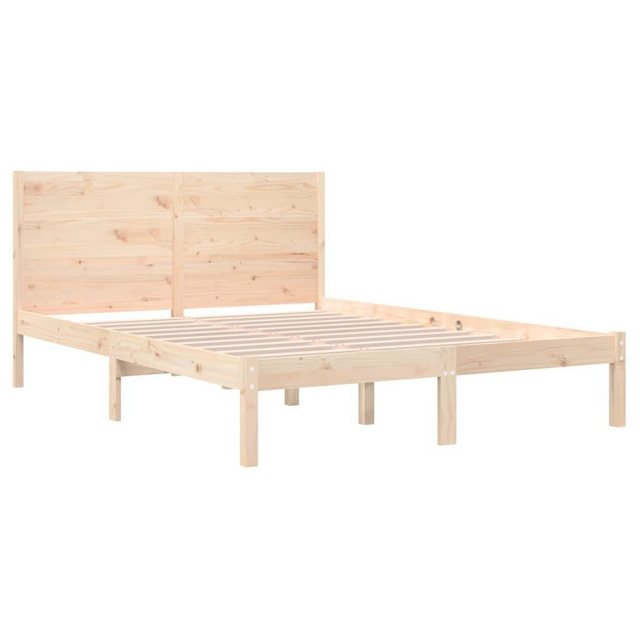 vidaXL Bettgestell Massivholzbett Kiefer 160x200 cm Bett Bettgestell Doppel günstig online kaufen