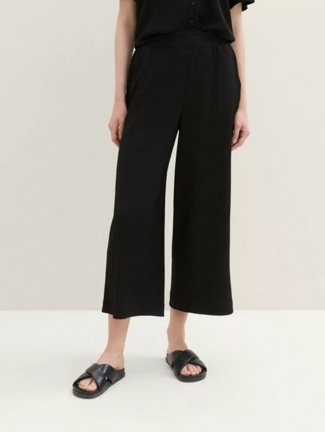 TOM TAILOR Denim Culotte mit Streifenmuster günstig online kaufen