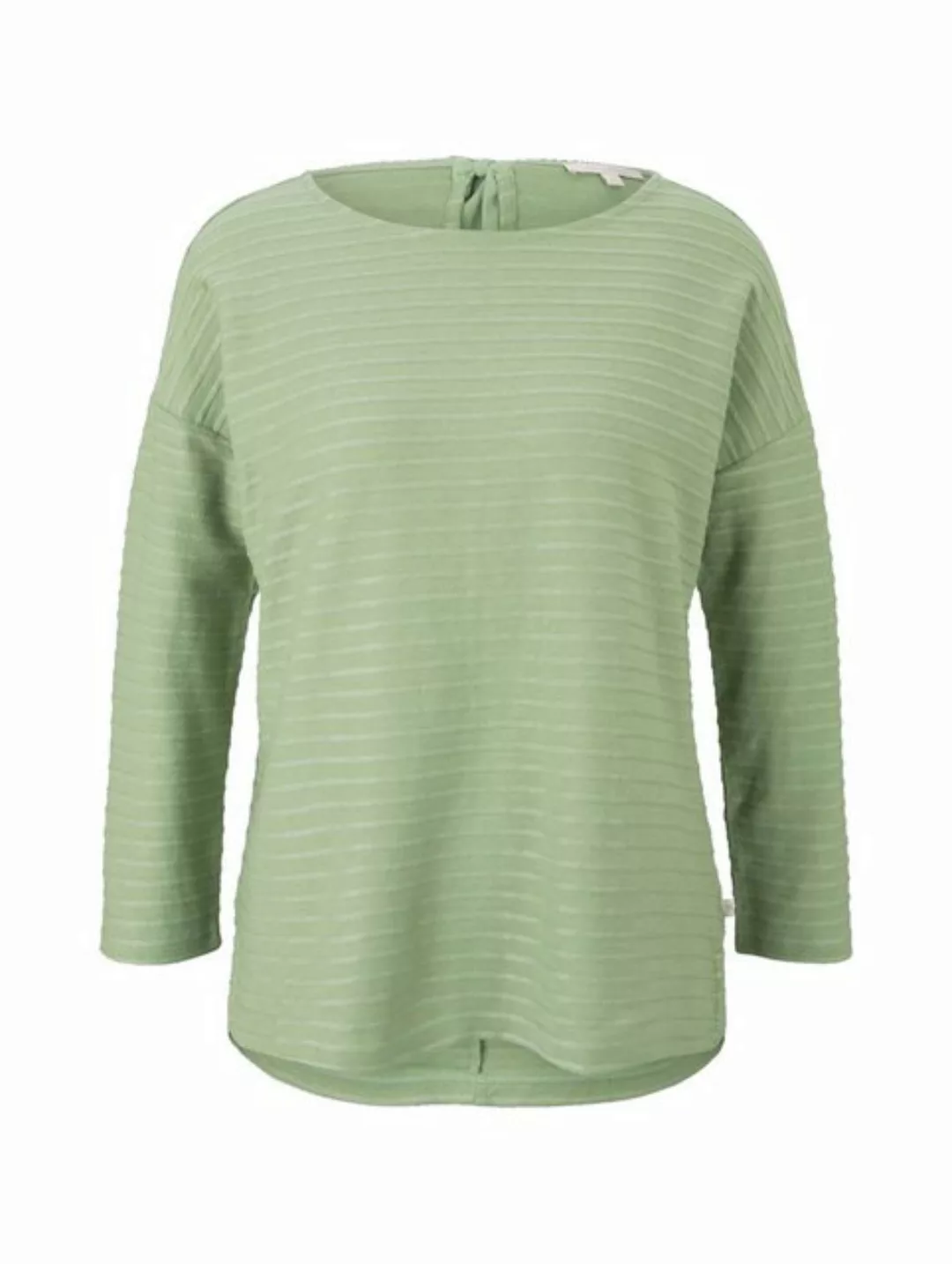 TOM TAILOR Longsleeve Langarmshirt 7/8 Arm Shirt Rundhals günstig online kaufen