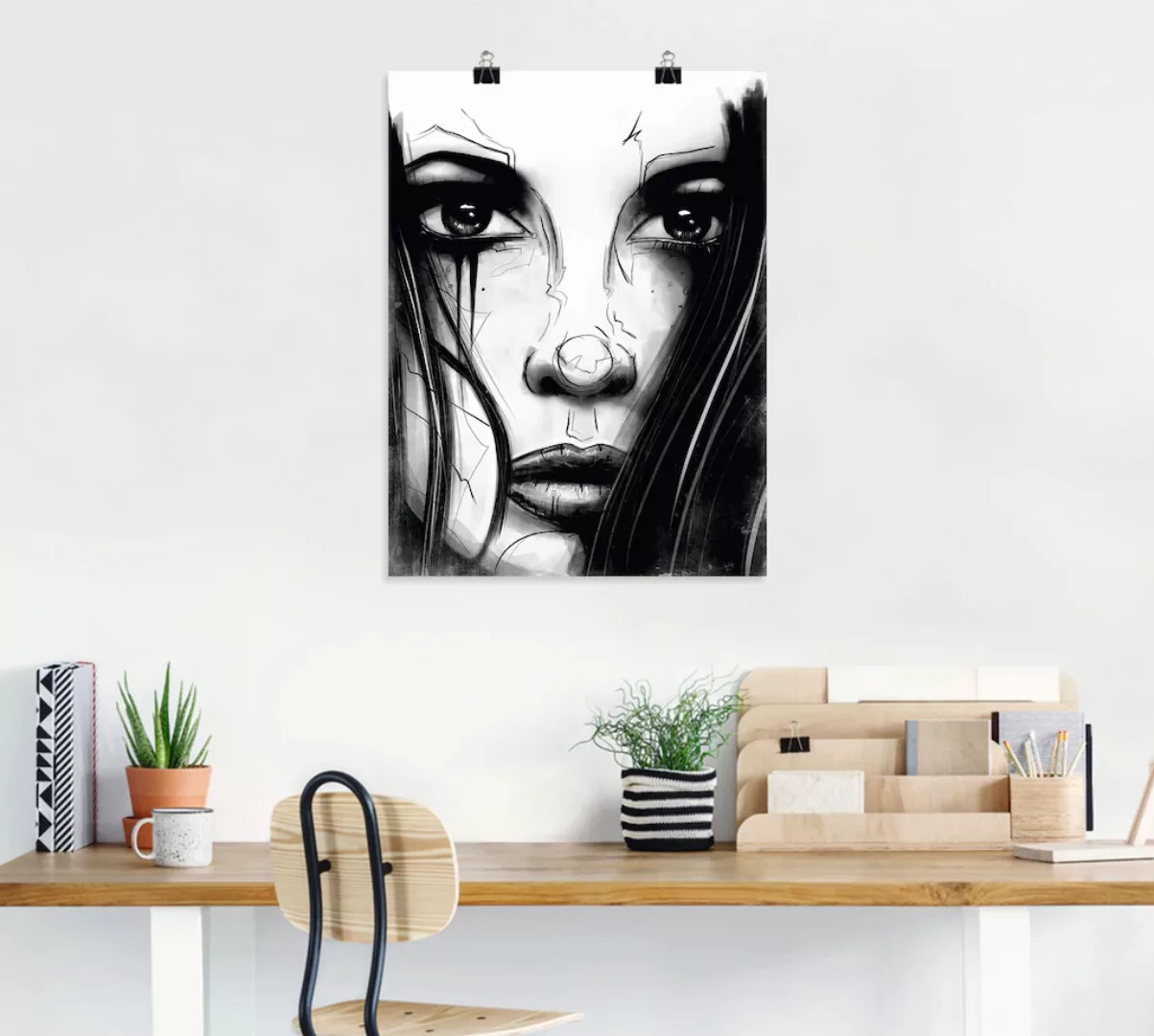 Artland Wandbild "Augenblick", Portrait, (1 St.), als Poster, Wandaufkleber günstig online kaufen