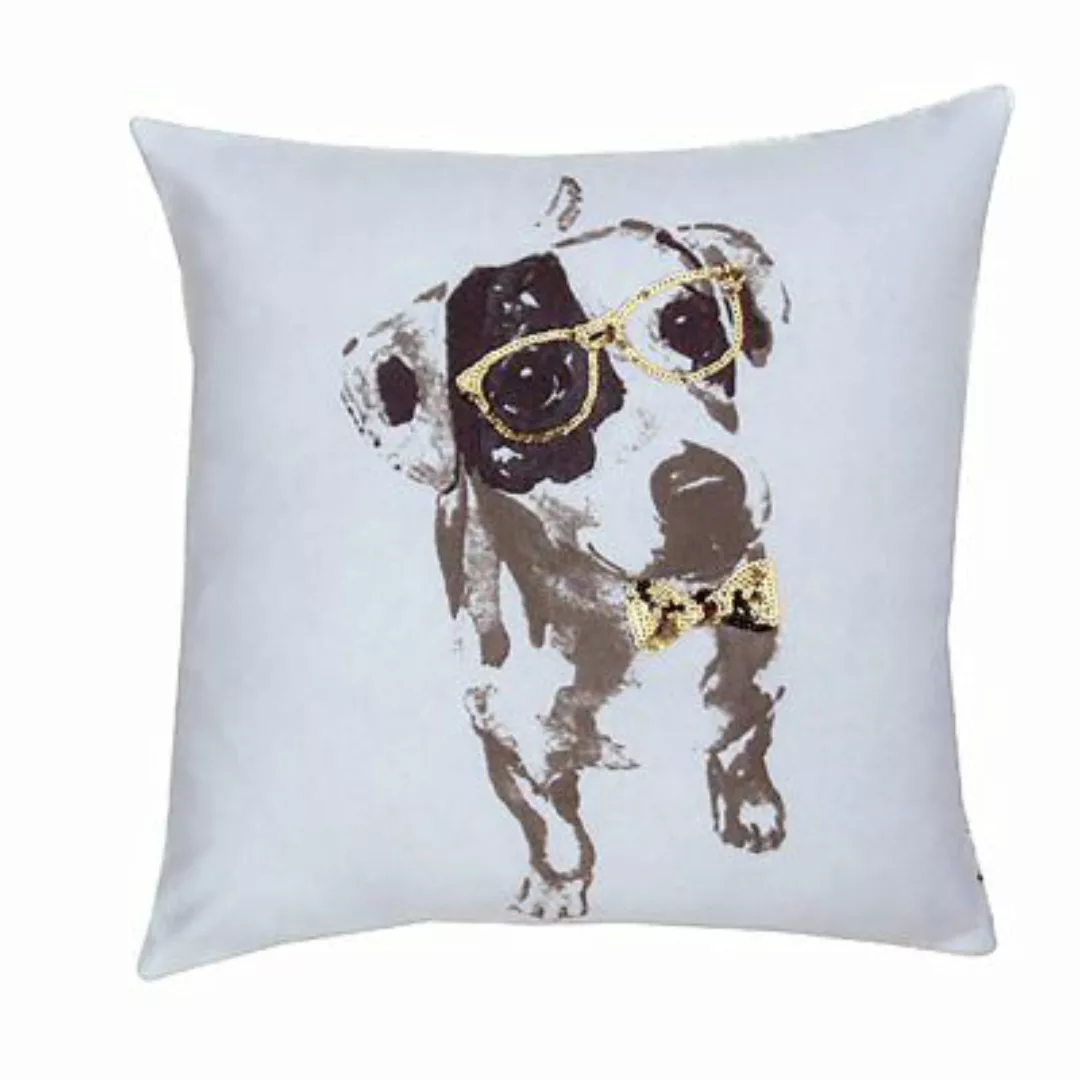 HTI-Living Dekokissen Hundemotiv Dabo 45 x 45 cm grau-kombi günstig online kaufen