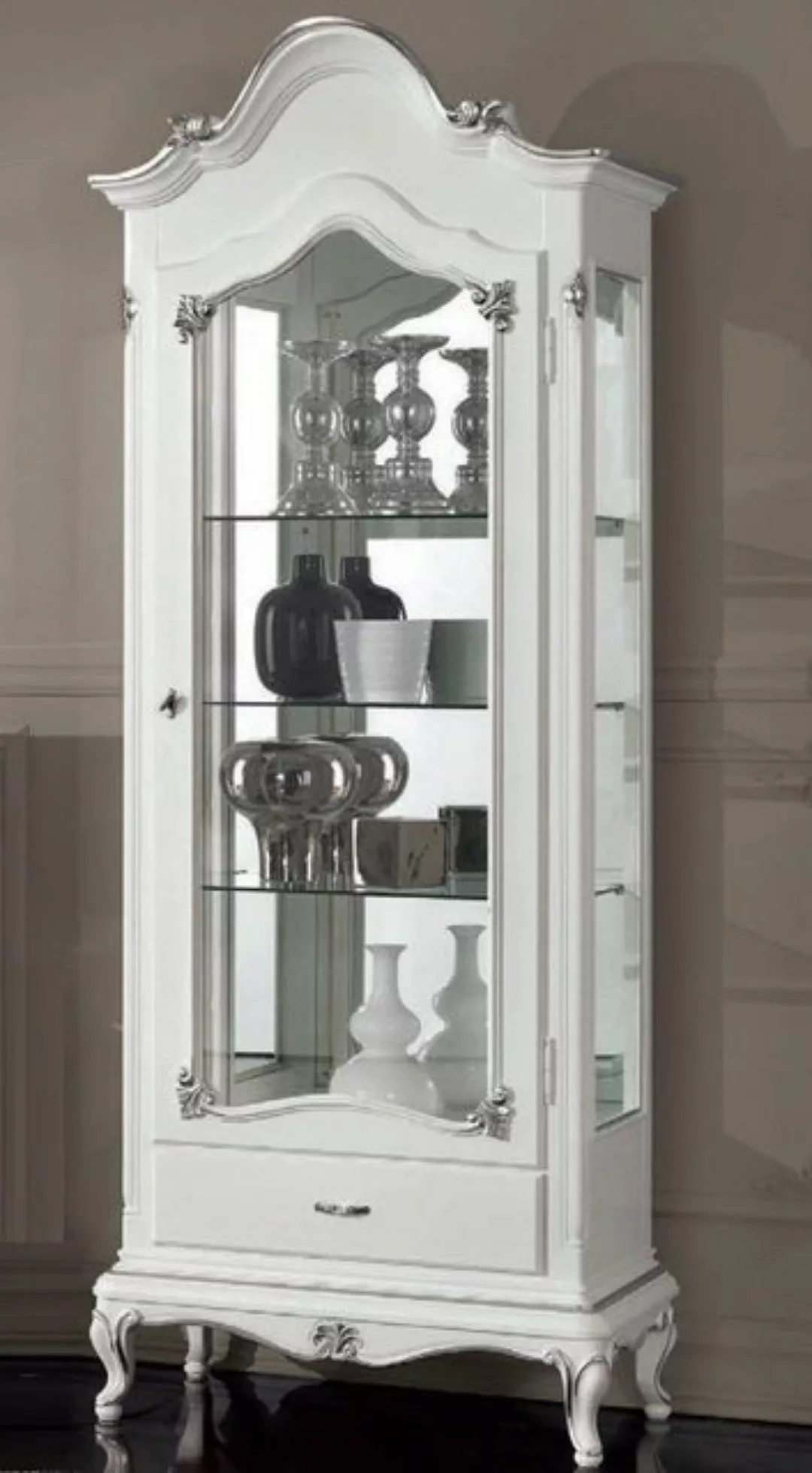 JVmoebel Vitrine Vitrinen Glas Schrank Italienische Möbel Vitrine Wohnzimme günstig online kaufen