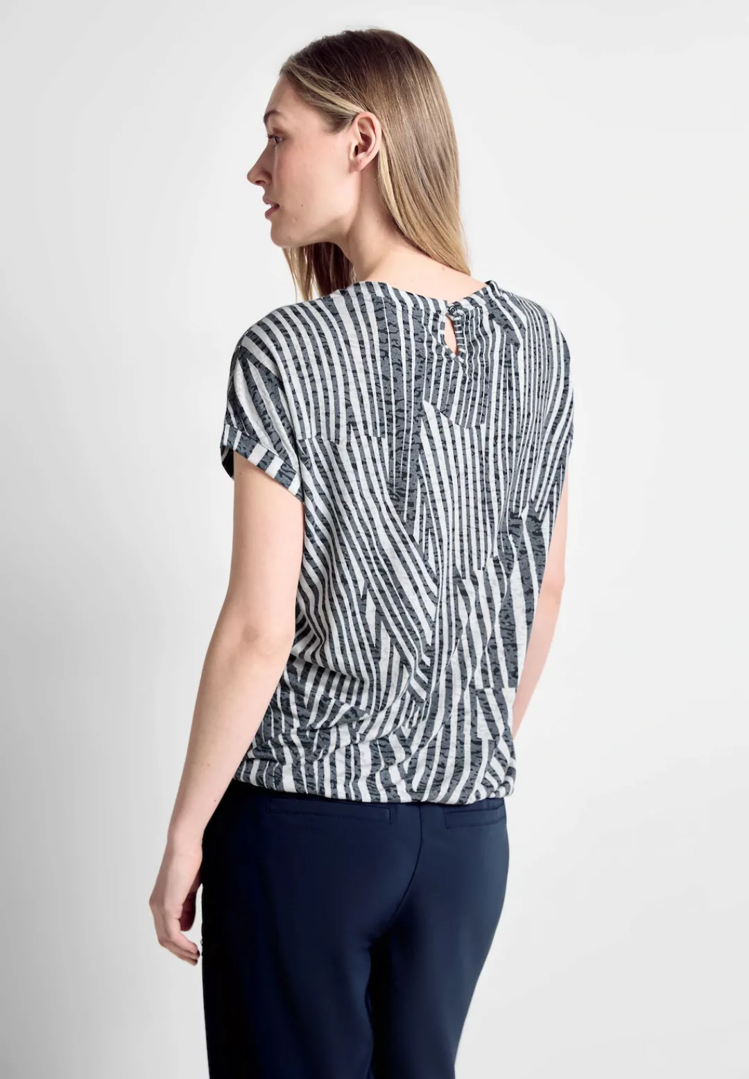 Cecil Print-Shirt mit auffälligem Burn-Out Muster günstig online kaufen