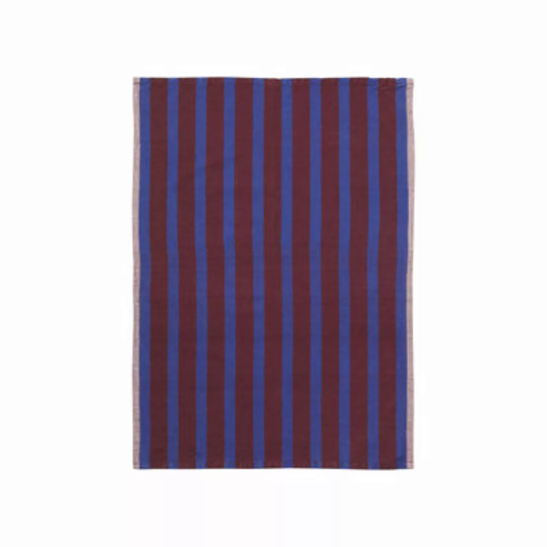 Geschirrtuch Hale textil blau / 50 x 70 cm - Ferm Living - Blau günstig online kaufen