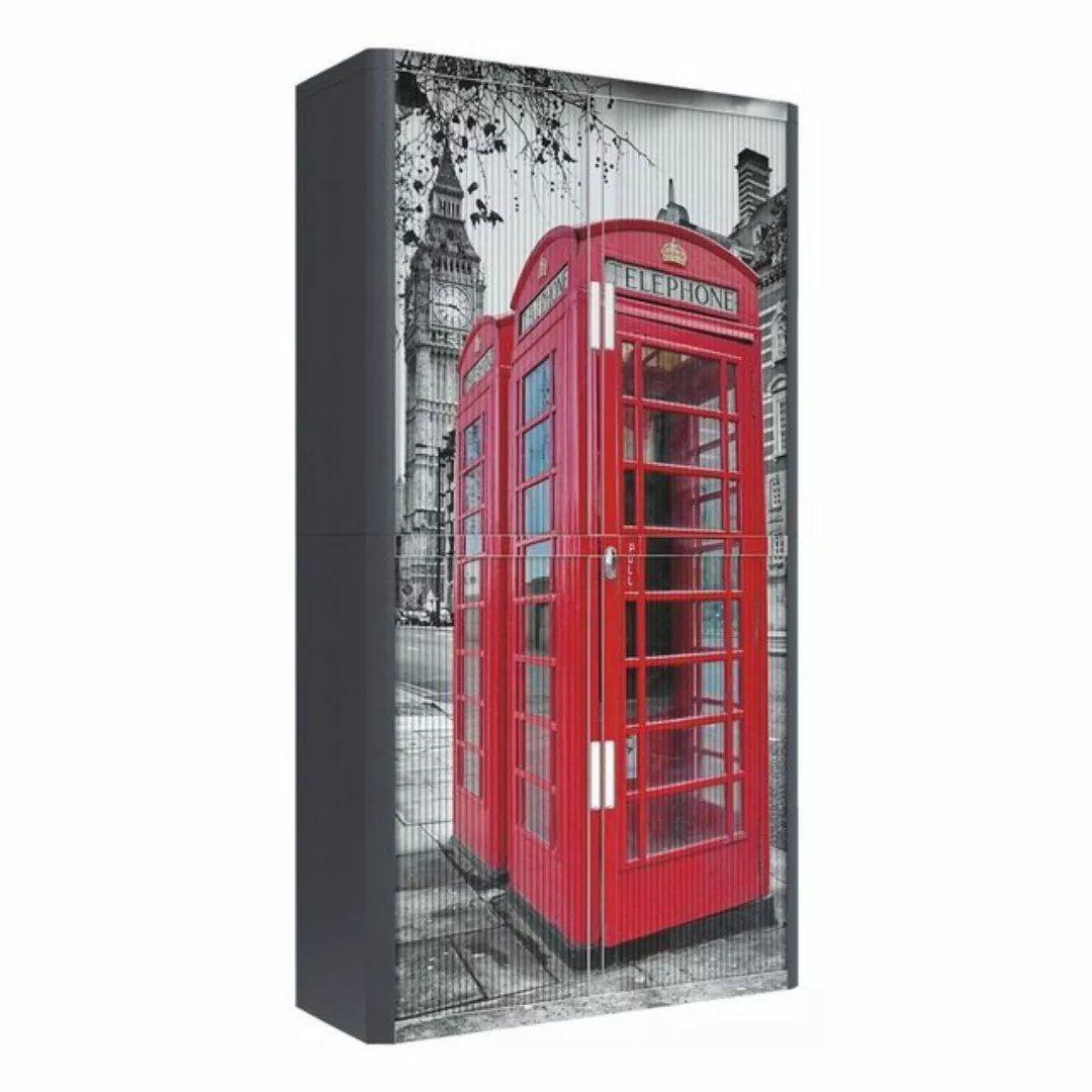 EASYOFFICE Rollladenschrank rote Telefonzelle vor Big Ben (3116C) Lamellen günstig online kaufen