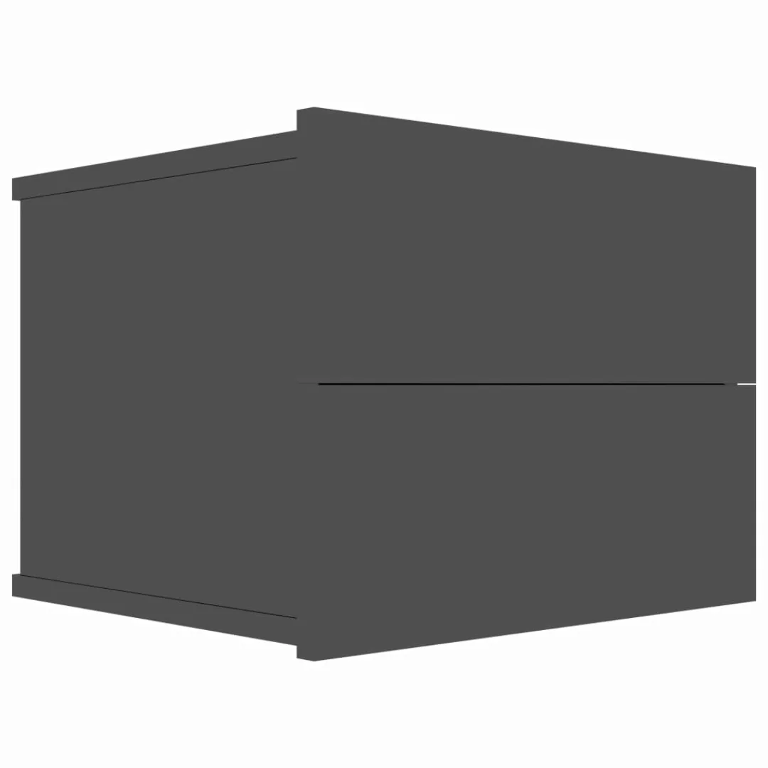 Nachttisch Hochglanz-schwarz 40 X 30 X 30 Cm Spanplatte günstig online kaufen