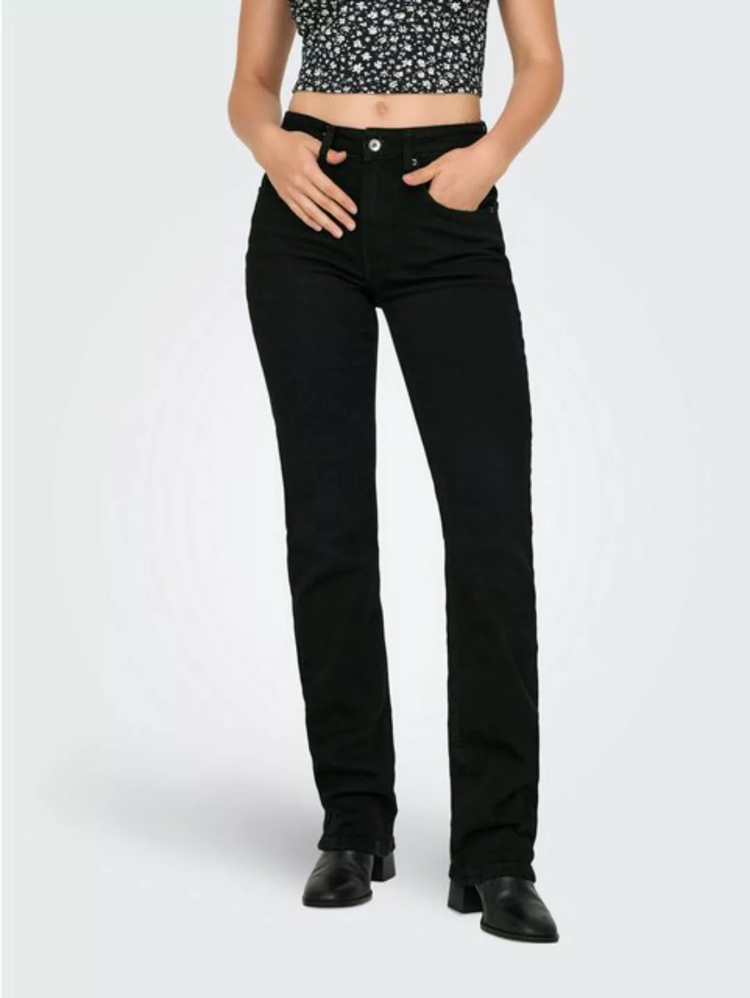 ONLY 5-Pocket-Jeans ONLEVERLY MW SWEET FLARED DNM CRO563 günstig online kaufen