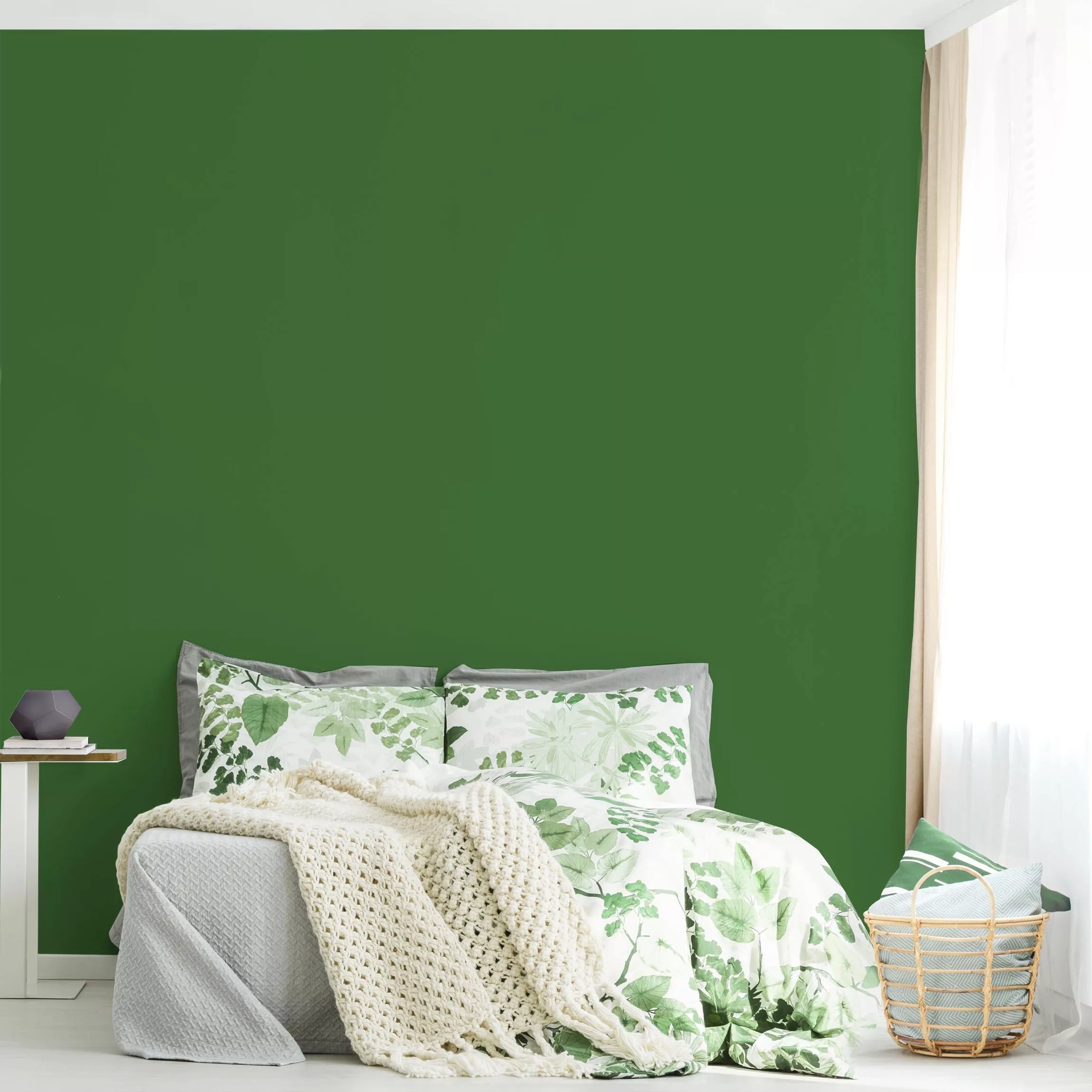 Unitapete Colour Dark Green günstig online kaufen