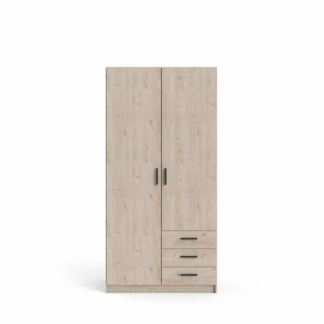 ebuy24 Kleiderschrank Spell Kleiderschrank 2 Türen und 3 Schubladen Hick günstig online kaufen