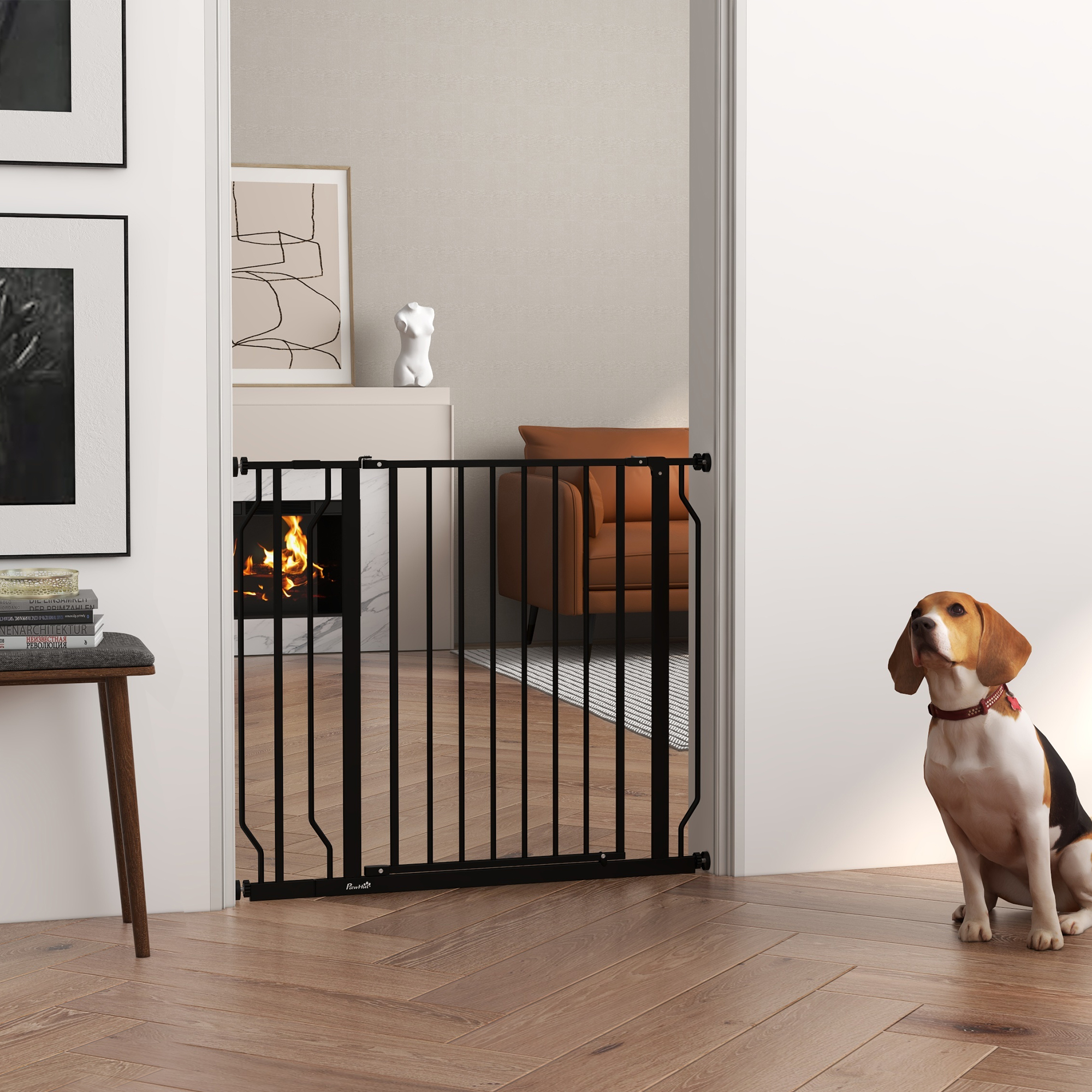 PawHut Hundegitter ausziehbar 75-95 cm und verstellbar für Treppen und Türe günstig online kaufen