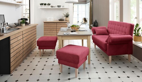Home affaire Hocker "Scalea", mit Federkern-Polsterung günstig online kaufen
