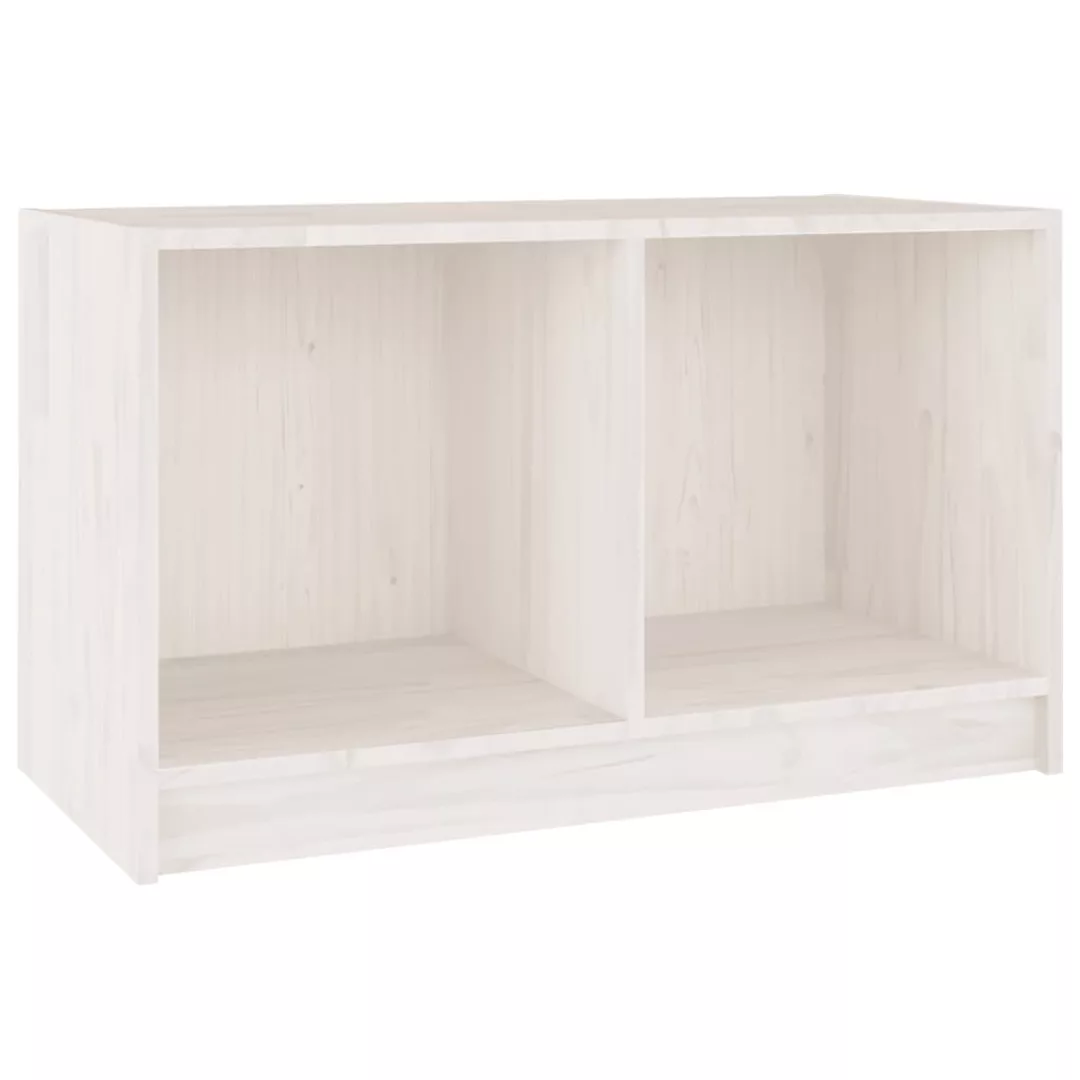 Vidaxl Tv-schrank Weiß 70x33x42 Cm Massivholz Kiefer günstig online kaufen