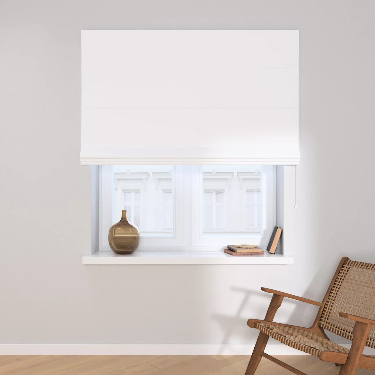 Dekoria Raffrollo Capri, weiß, 110 x 150 cm günstig online kaufen