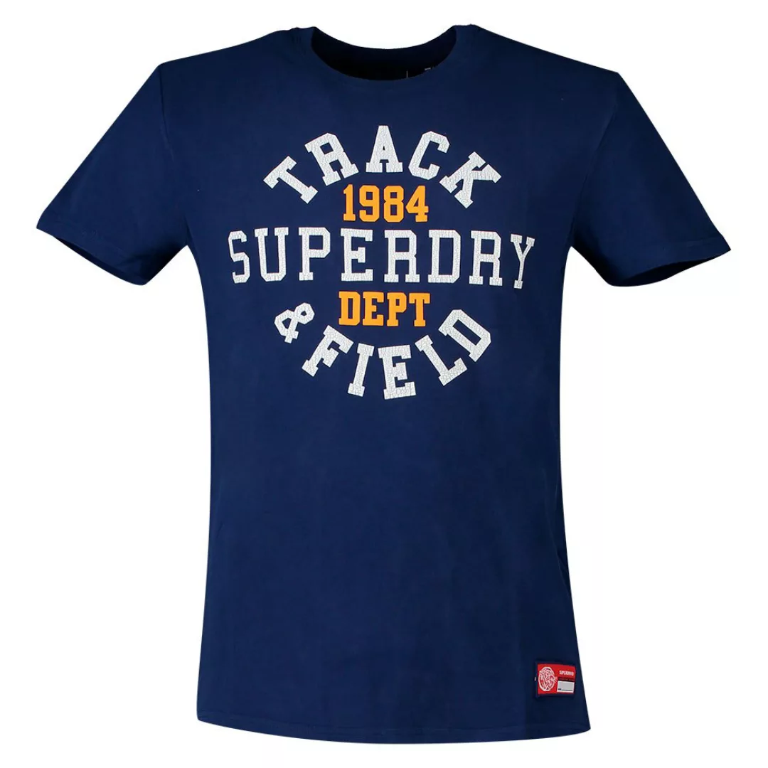 Superdry Track&field Graphic 185 Kurzarm T-shirt S Regal Navy günstig online kaufen