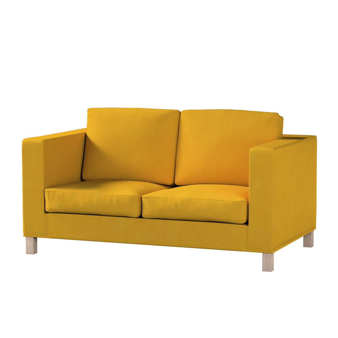 Bezug für Karlanda 2-Sitzer Sofa nicht ausklappbar, kurz, senffarbe, 60cm x günstig online kaufen