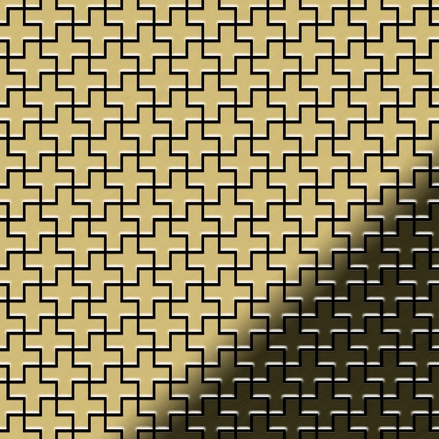 ALLOY Mosaik Fliese Massiv Metall Messing Gewalzt Gold 1,6mm Stark Swiss Cr günstig online kaufen