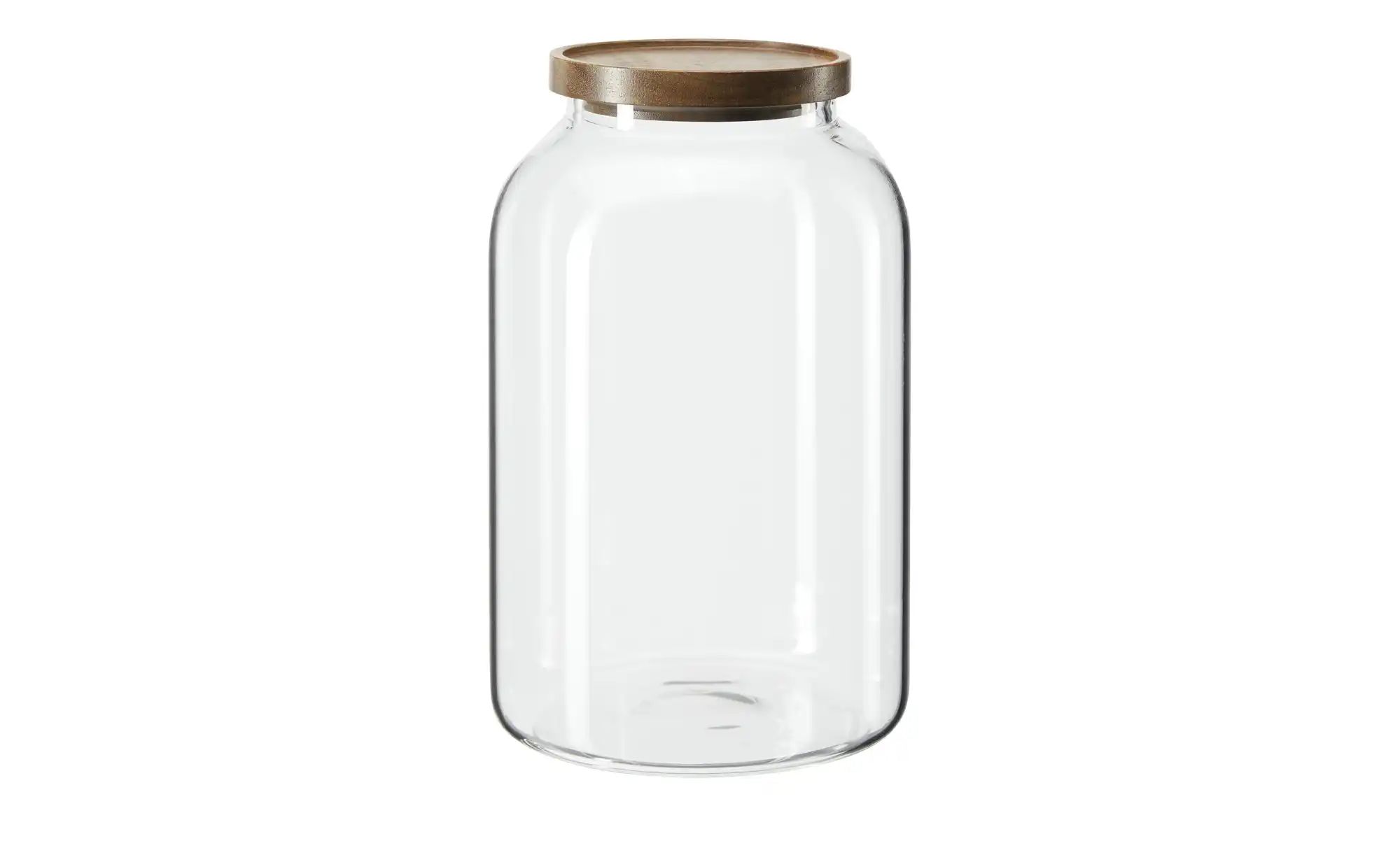 Gray & Jones Aufbewahrungsglas   ¦ transparent/klar ¦ Glas,Holz ¦ Maße (cm) günstig online kaufen