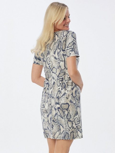 MONACO blue Minikleid T-Shirt-Kleid koerpernah mit Schmuckreißverschluss günstig online kaufen