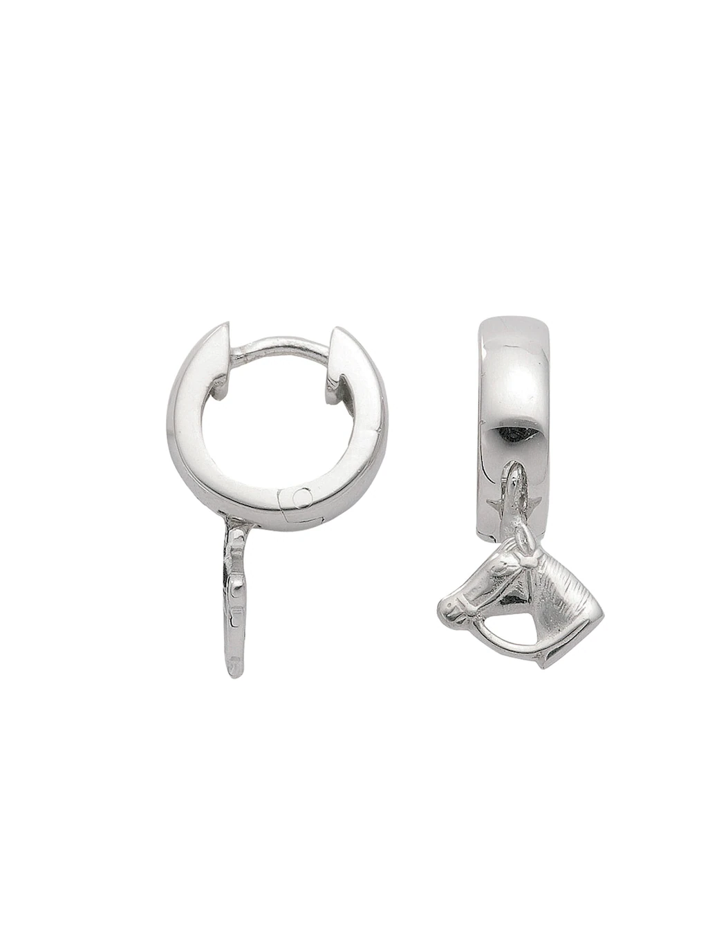 Adelia´s Paar Ohrhänger "925 Silber Ohrringe Creolen Pferd Ø 10,9 mm", Silb günstig online kaufen