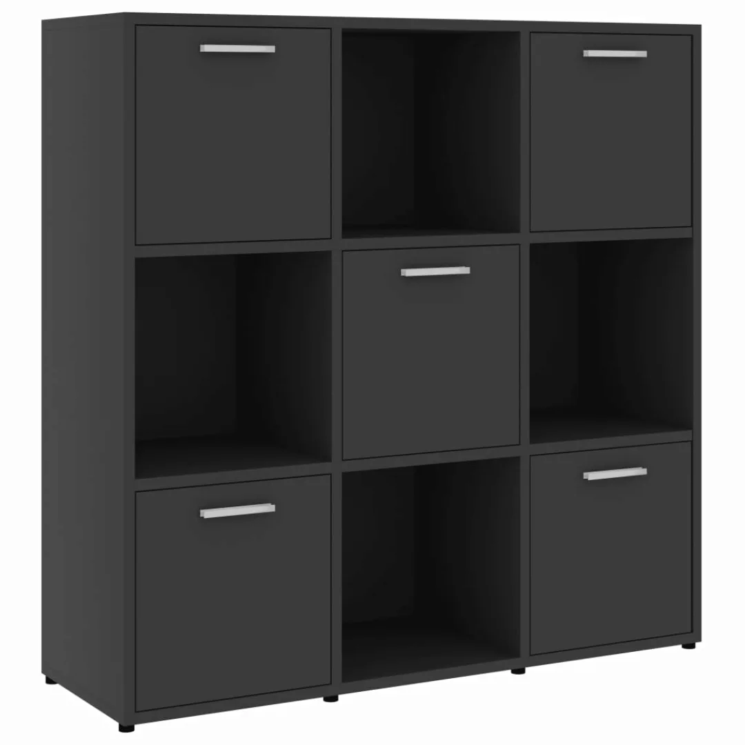 Bücherregal Grau 90 X 30 X 90 Cm Spanplatte günstig online kaufen