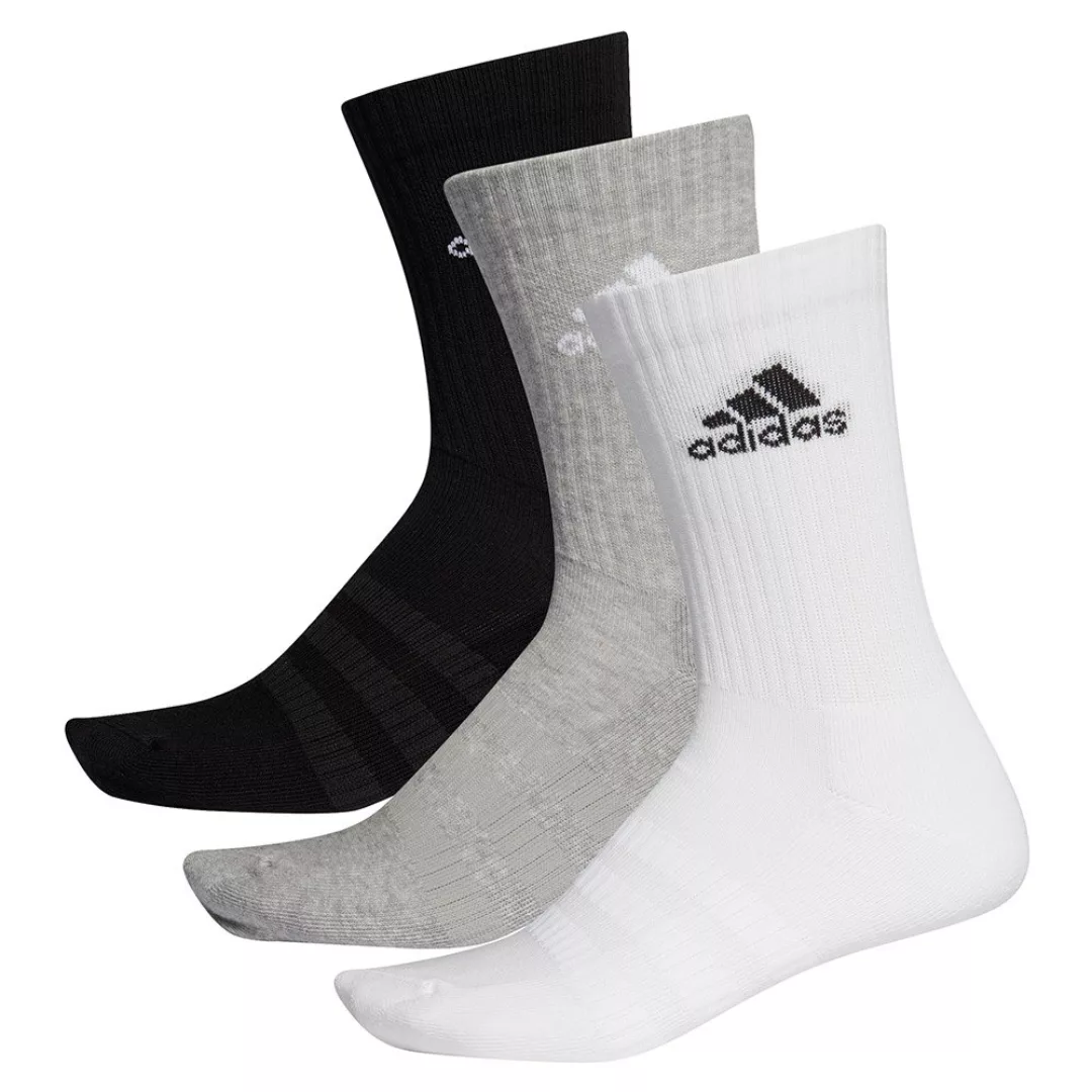 Adidas Cushion Crew Socken 3 Paare EU 49-51 Medium Grey Heathereather / Med günstig online kaufen