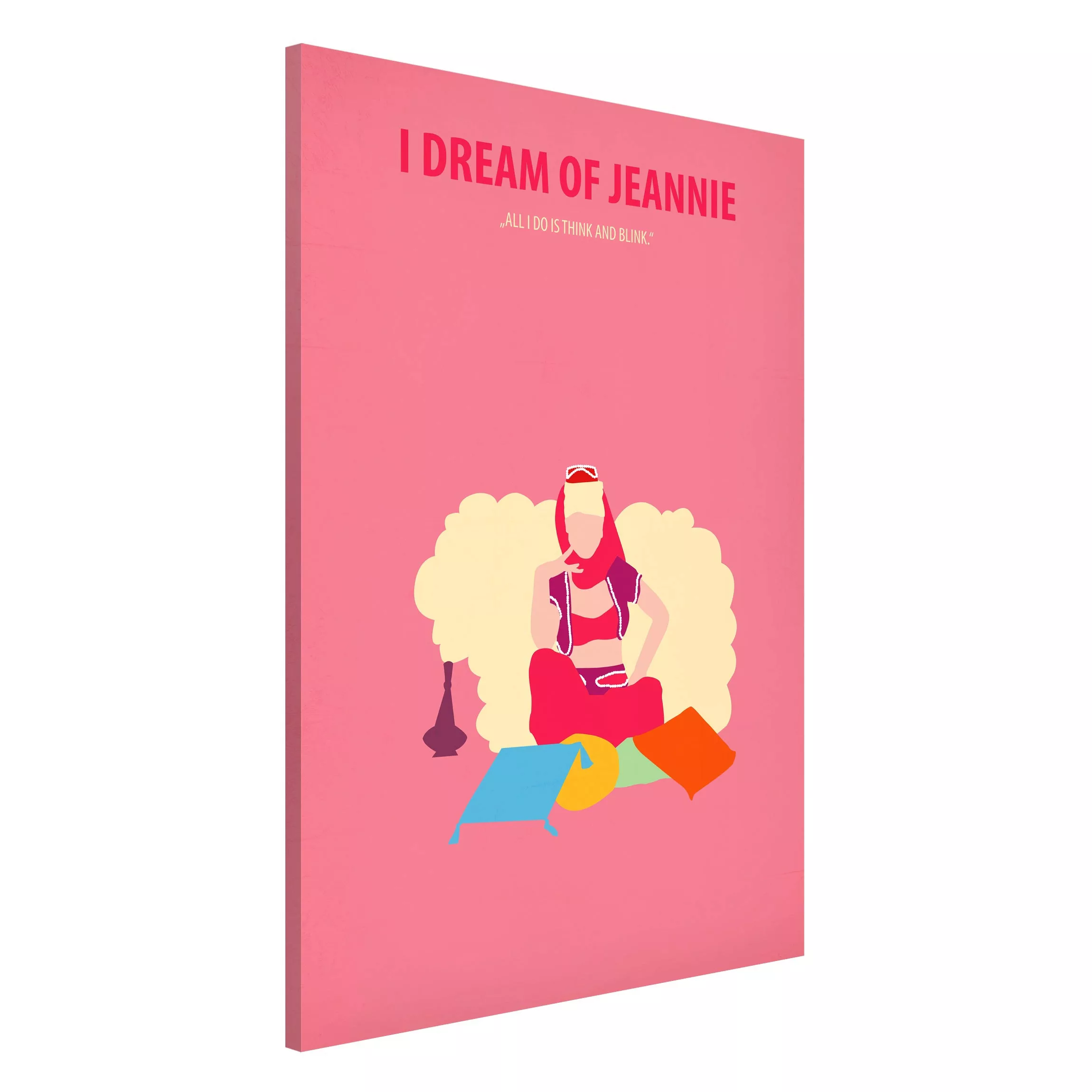 Magnettafel Kunstdruck - Hochformat 2:3 Filmposter I dream of Jeannie günstig online kaufen
