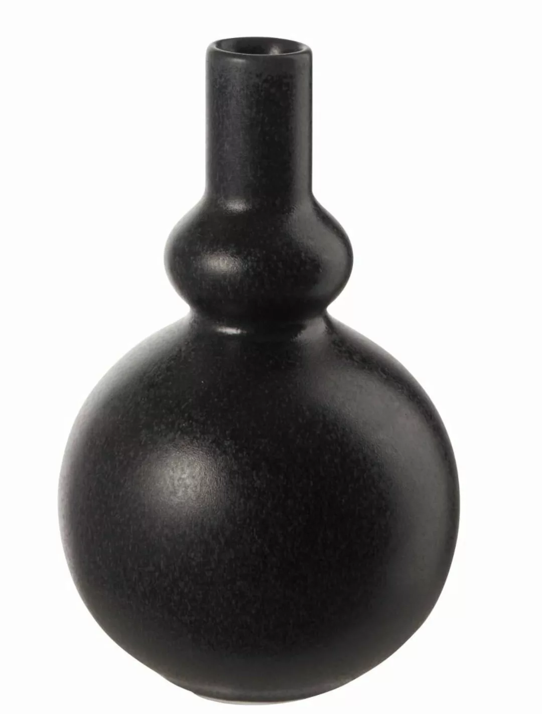 ASA SELECTION Vase ¦ schwarz ¦ Steingut ¦ Maße (cm): H: 15,5  Ø: 2.5 Access günstig online kaufen