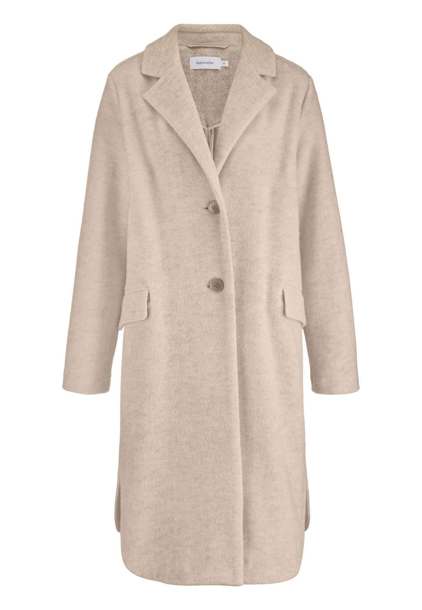 Hessnatur Wollmantel Wollfleece Regular aus Bio-Merinowolle günstig online kaufen