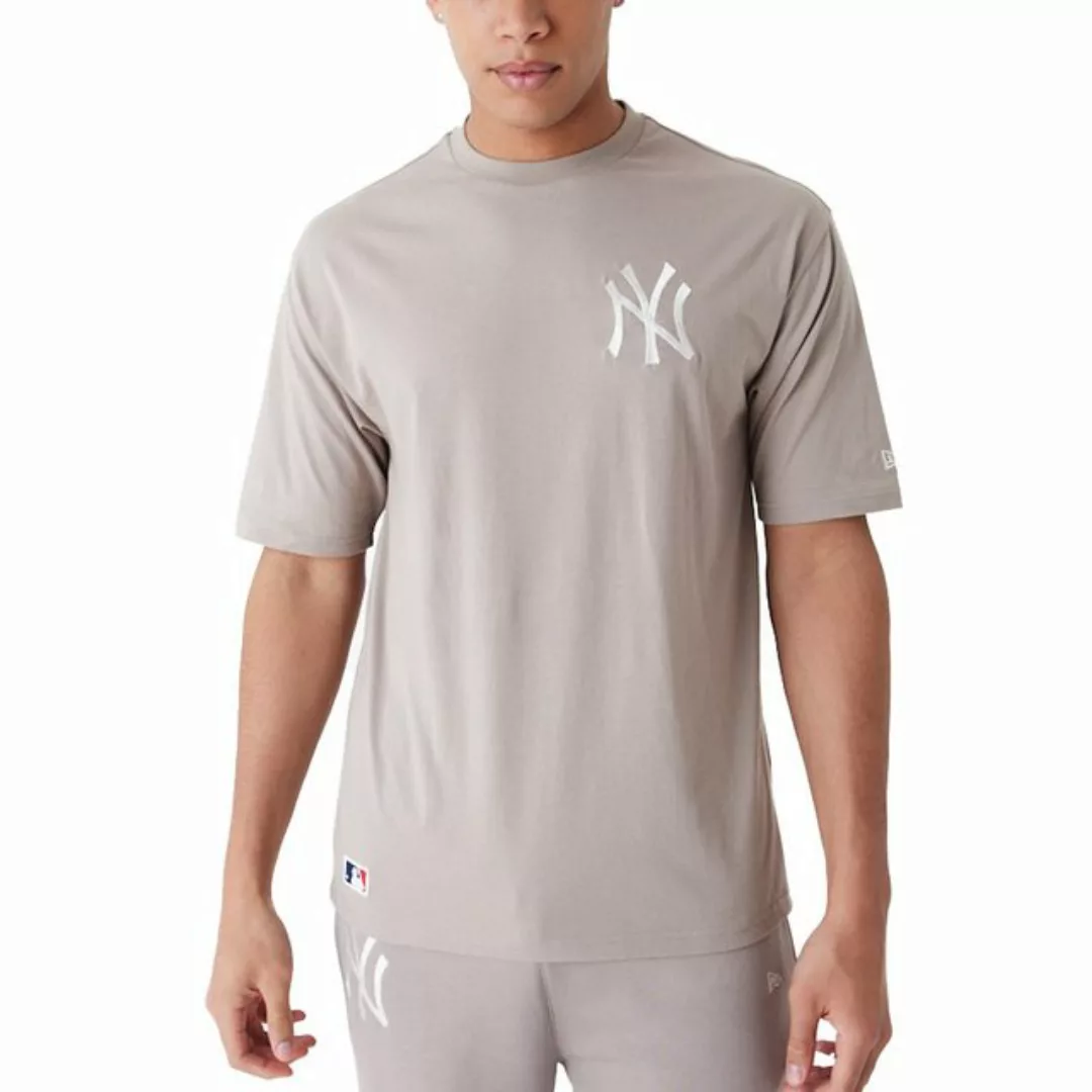 New Era Print-Shirt Oversize New York Yankees ash brown günstig online kaufen