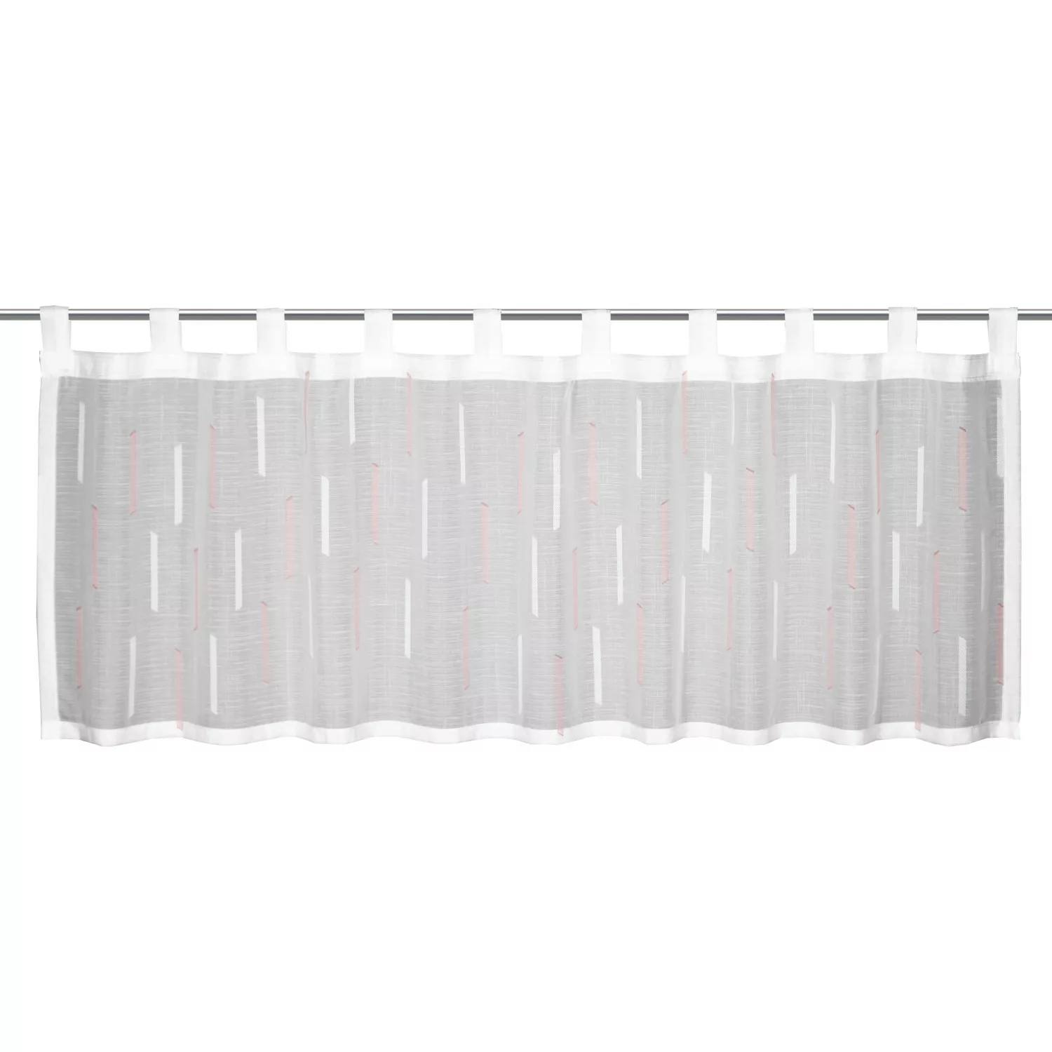 Bistrogardine Streifen Rosé 45 cm x 140 cm günstig online kaufen