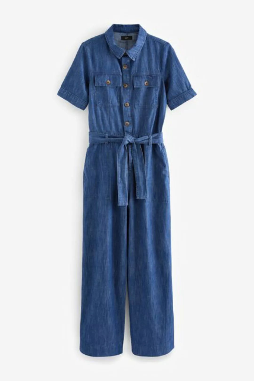 Next Jumpsuit Leichter Denim-Jumpsuit mit weitem Bein (1-tlg) günstig online kaufen